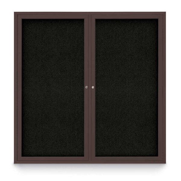 Sliding Door Indoor Enclosed Corkboard, 9